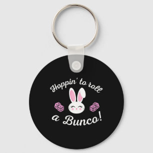 Easter Bunco Hoppin To Roll A Bunco Dice Bunny Keychain