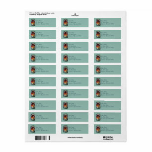 Easter Bunnies and Chick Vintage Address Labels