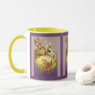 Easter Bunnies and Egg Vintage Coffee Mug