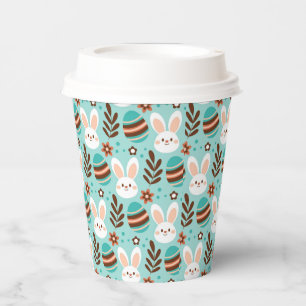 Easter Bunnies and Eggs Paper Cups