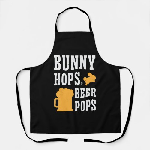 Easter Bunnies Beer Drinking Holiday Rabbit Apron