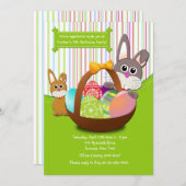Easter Bunnies Birthday Party Invitation (Front/Back)