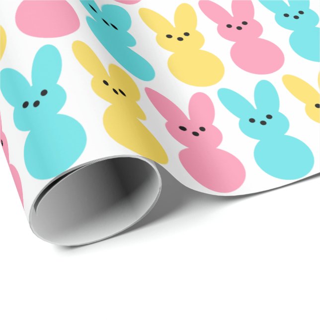 Easter Bunnies Color Pop Wrapping Paper (Roll Corner)