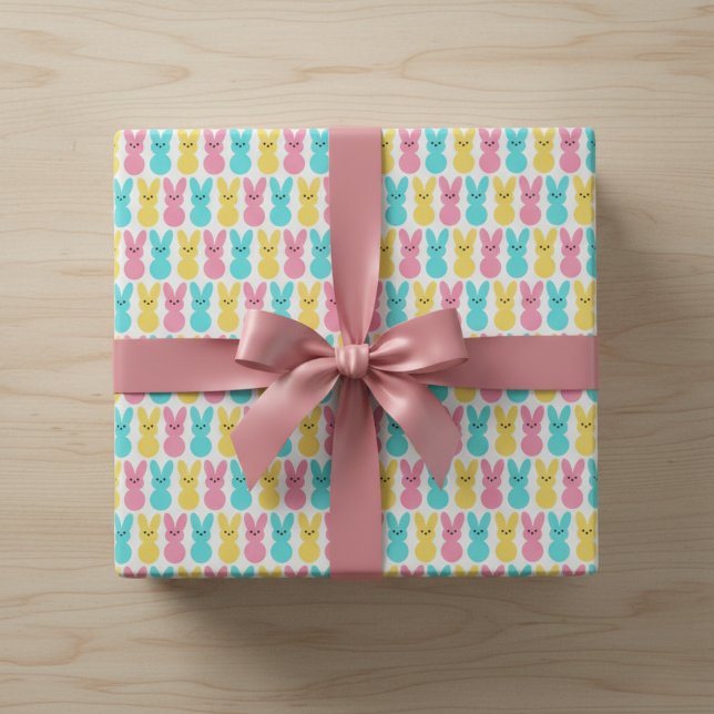 Easter Bunnies Color Pop Wrapping Paper (Easter Bunnies Color Pop Wrapping Paper)