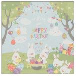easter bunnies fabric