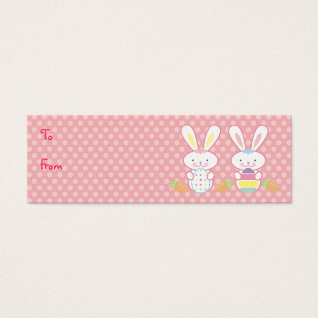 Easter Bunnies Gift Tags (Front)