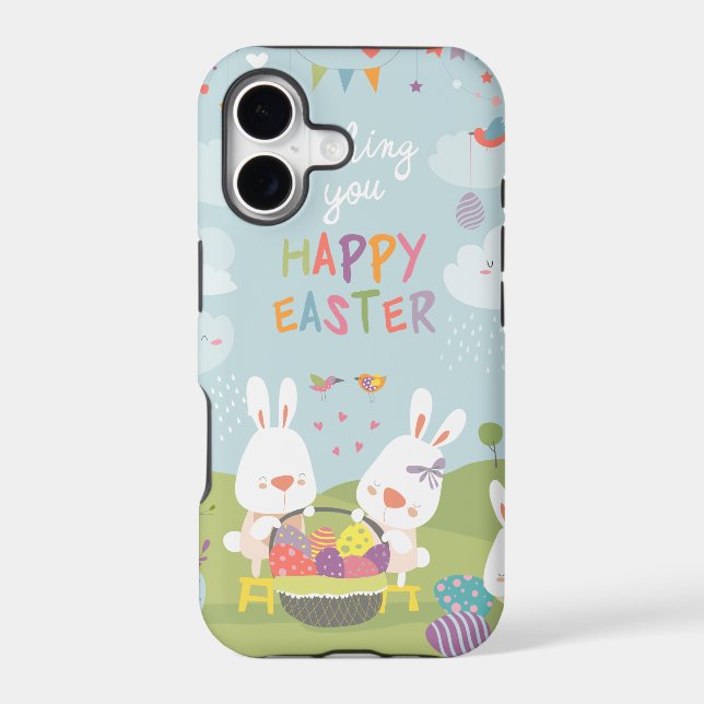 easter bunnies iphone case (Back)