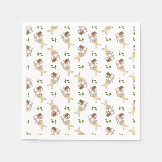 Easter Bunnies Napkins (Front)