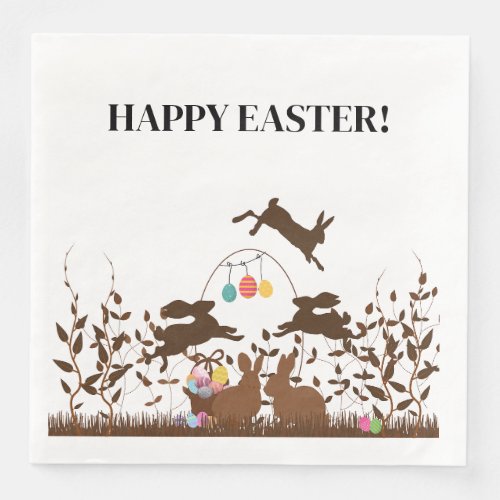 Easter Bunnies Paper Napkins