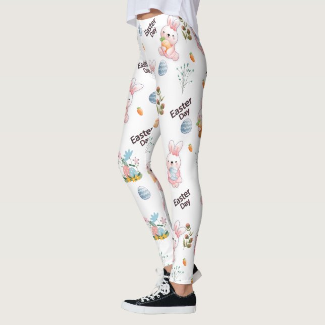 Easter bunnies pattern leggings (Left)