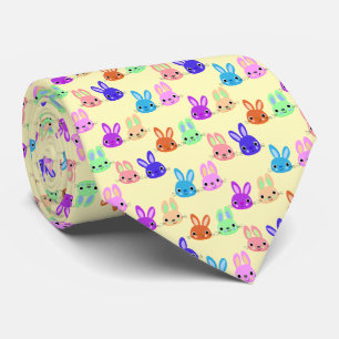 Easter Bunnies Pattern Neck Tie