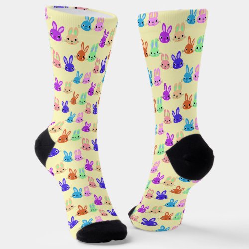 Easter Bunnies Pattern Socks