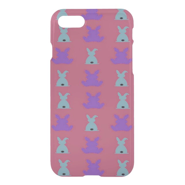 easter bunnies pattern uncommon iPhone case (Back)