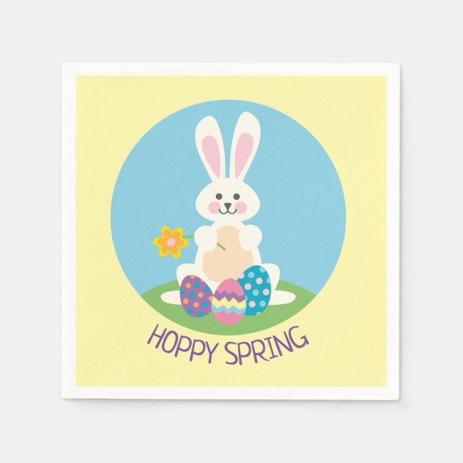 Easter Bunnies Spring Design Napkins