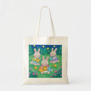 Easter Bunnies with Easter Eggs  Tote Bag