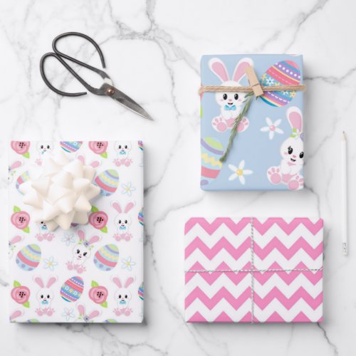 Easter Bunnies  Wrapping Paper Sheets
