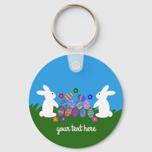Easter Bunny 1 Keychain 