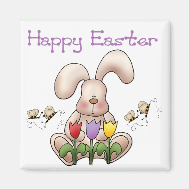 Easter Bunny 2 - Happy Easter Magnet (Front)