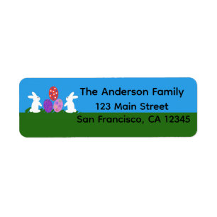 Easter Bunny #2 Return Address Labels