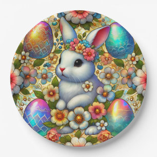 EASTER BUNNY 3D ~ Alcohol Inks ~ Paper Plate