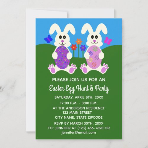 Easter Bunny 4_2 Invitation Card