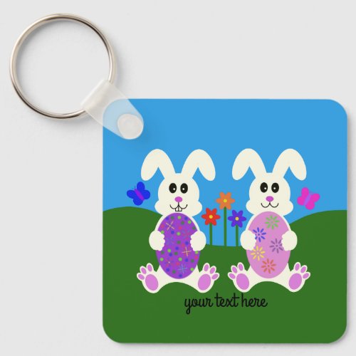 Easter Bunny 4 Keychain 