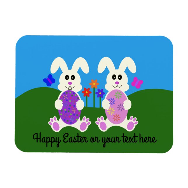 Easter Bunny #4 Magnet (Horizontal)
