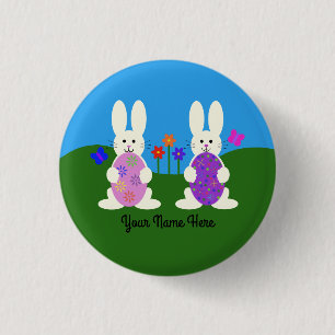 Easter Bunny #7 Button