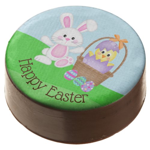 Easter Bunny And Baby Chick Chocolate Covered Oreo