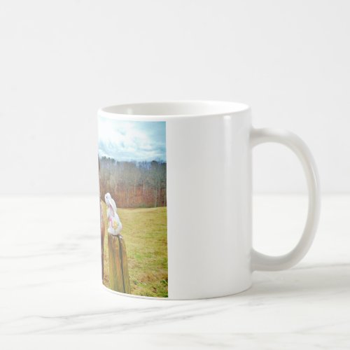 Easter Bunny and Brown horse Coffee Mug