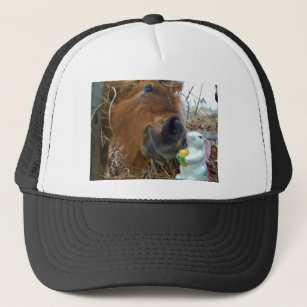 Easter Bunny and Brown horse Trucker Hat