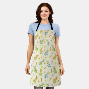 Easter bunny and carrot pattern Apron