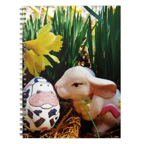 Easter Bunny and cow egg Notebook