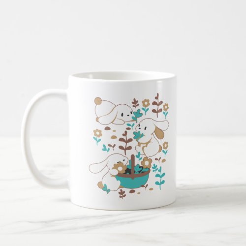Easter Bunny and Egg Hunt Pattern Coffee Mug