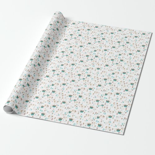 Easter Bunny and Egg Hunt Pattern Wrapping Paper