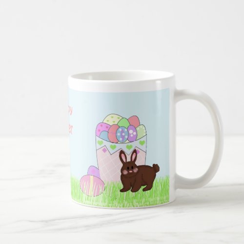 Easter Bunny and Eggs Coffee Mug