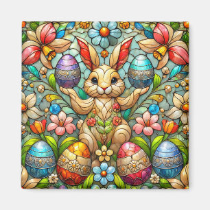 ~ Easter Bunny and Eggs ~ Magnet