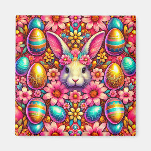 ~ Easter Bunny and Eggs ~ Magnet