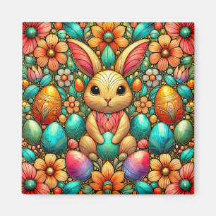 ~ Easter Bunny and Eggs ~ Magnet