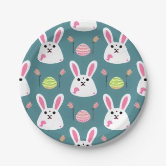 Easter Bunny and Eggs Pattern