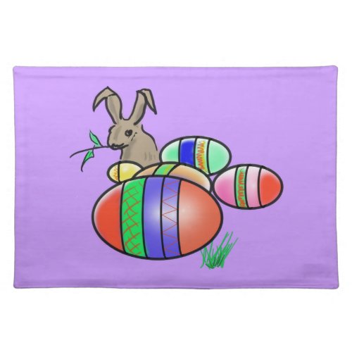 Easter Bunny and Eggs Placemat