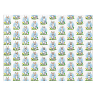 Easter Bunny and the colorful Easter eggs Tablecloth