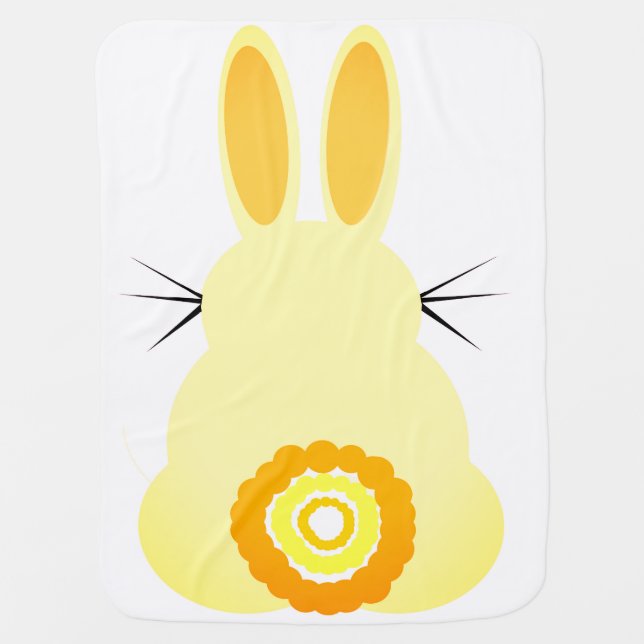 Easter Bunny Baby Blanket (Front)