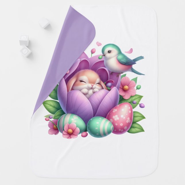 Easter Bunny Baby Blanket (In Situ)