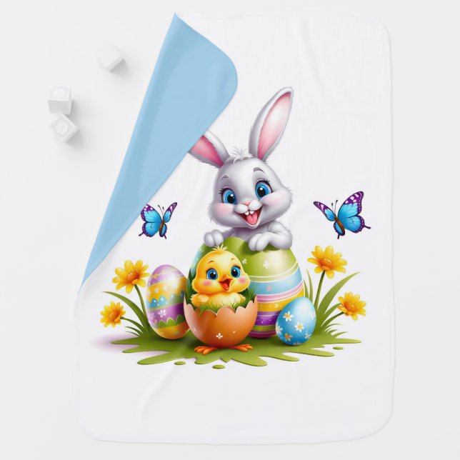 Easter Bunny Baby Blanket (In Situ)