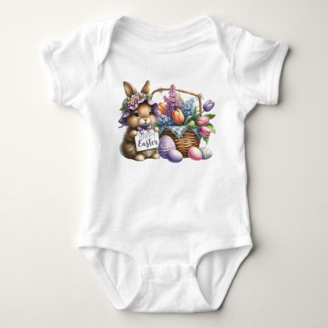 Easter Bunny  Baby Bodysuit (Front)