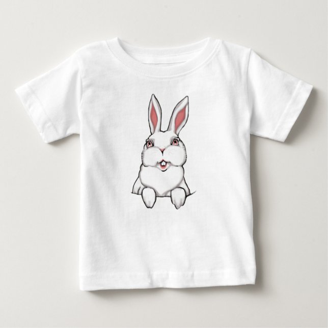 Easter Bunny Baby Shirt Baby Easter Tee Shirt (Front)