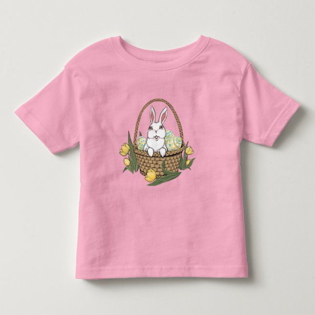 Easter Bunny Baby Shirt Baby Easter Tee Shirt (Front)