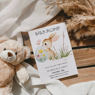Easter Bunny Baby Shower - Cute Pastel Bunny  Invitation