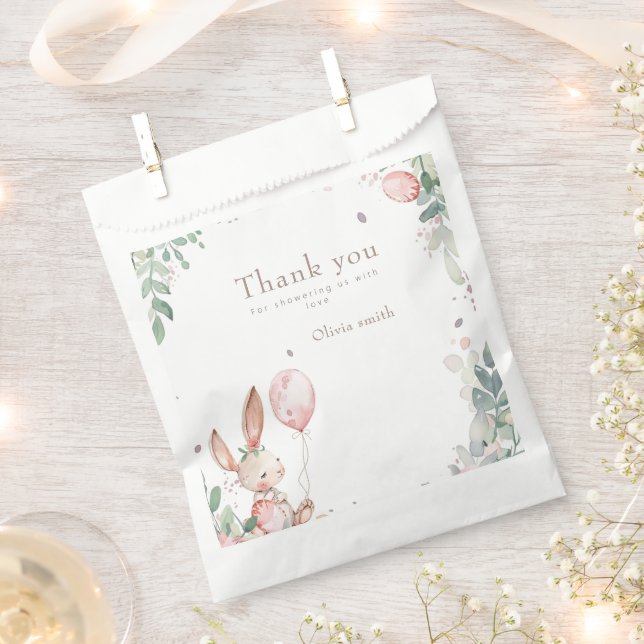 Easter   bunny baby shower  favor bag (Clipped)